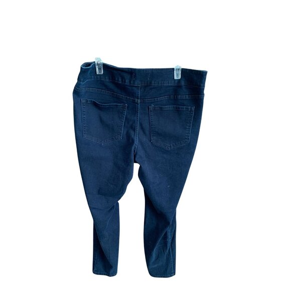 Lane Bryant Womens Size 18 Dark Denim Jeans Flex Magic Waist Band Signature Fit - Picture 4 of 4